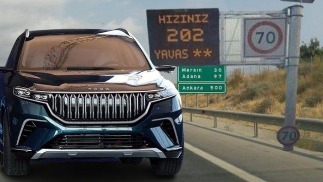 TOGG, Otobanda Hız Testi Yaparken Görüntülendi: 200+ Km/s Hız İle Toz Yutturdu [Video]