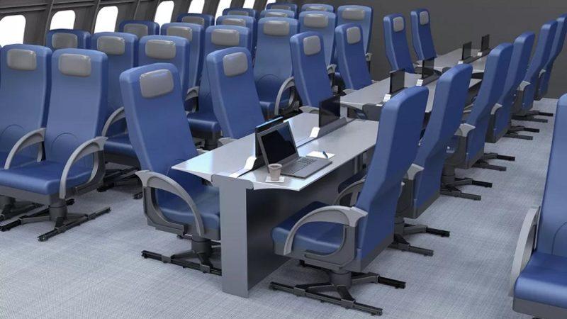 Stres ve Gözyaşı Dolu Bir Toplantı Odası Gibi Görünen Uçak Kabini Konsepti: Coffee House Cabin