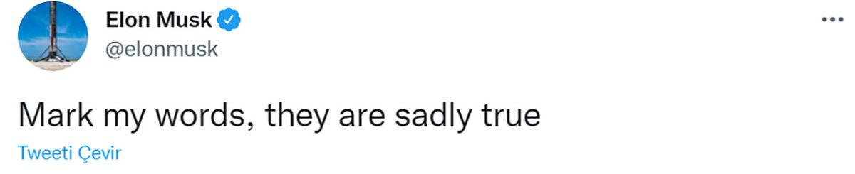 Elon Musk’tan “Kendi Kolonisini Kendi Kuracak Herhalde” Dedirten Açıklama