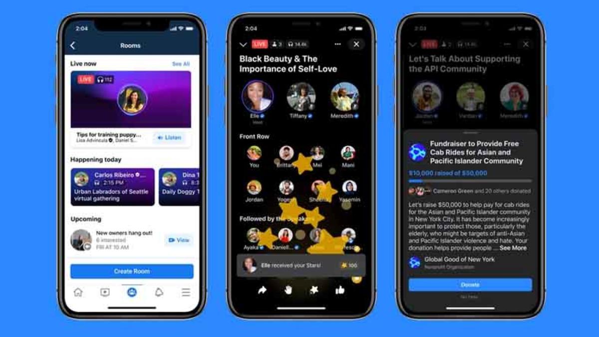 Facebook, Clubhouse Benzeri Özelliği Dahil 3 Sesli İletişim Özelliğini Duyurdu