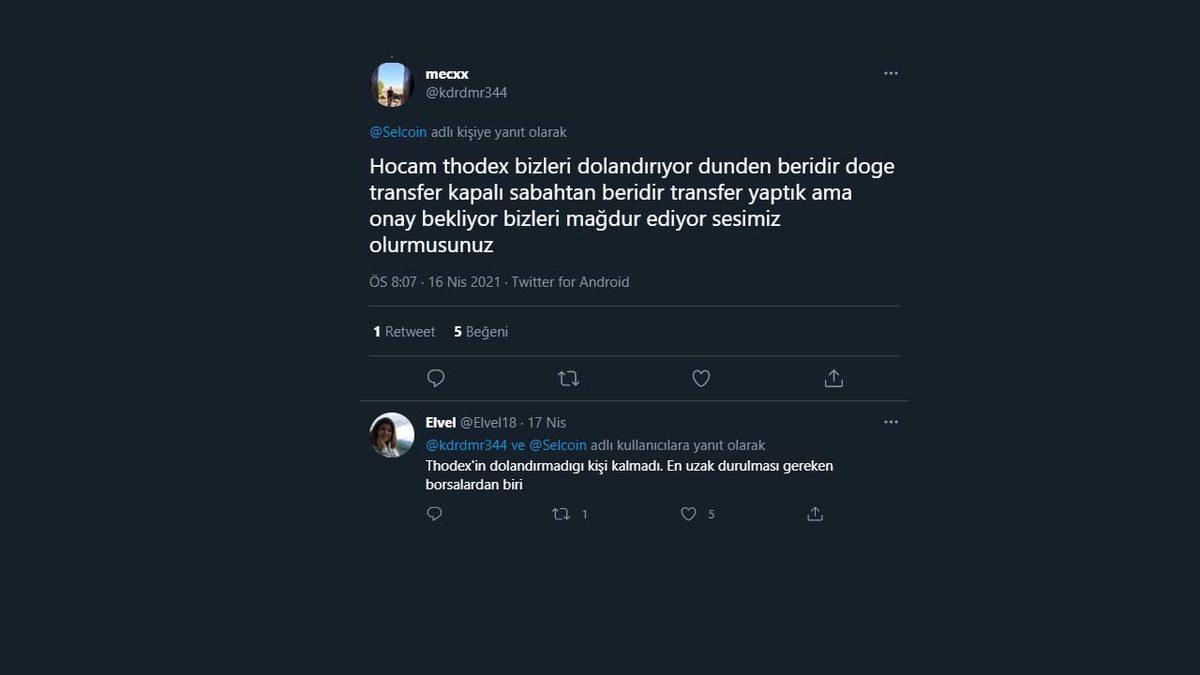 Türk Kripto Para Borsası THODEX’te Kullanıcıları Tedirgin Eden Sorun