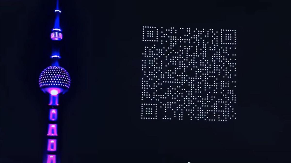 Çin’de Bir Şirket, 1500 Drone ile QR Kod Oluşturarak Oyununun Reklamını Yaptı [Video]