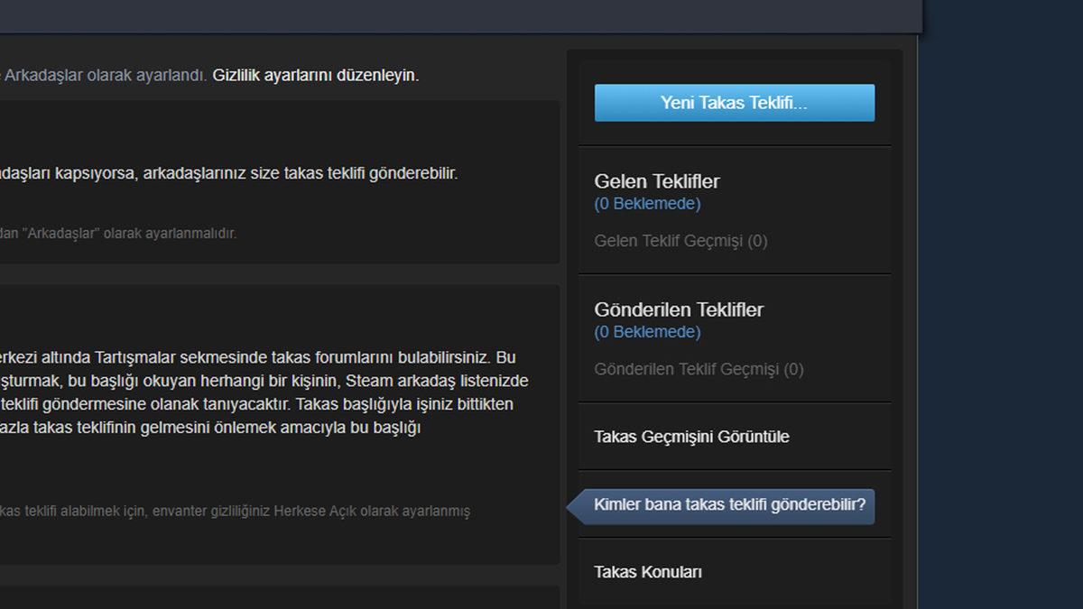 Steam’de Oyun İçi Eşya Takası Yapmanızı Sağlayan ’Trade URL’ Nasıl Kullanılır?