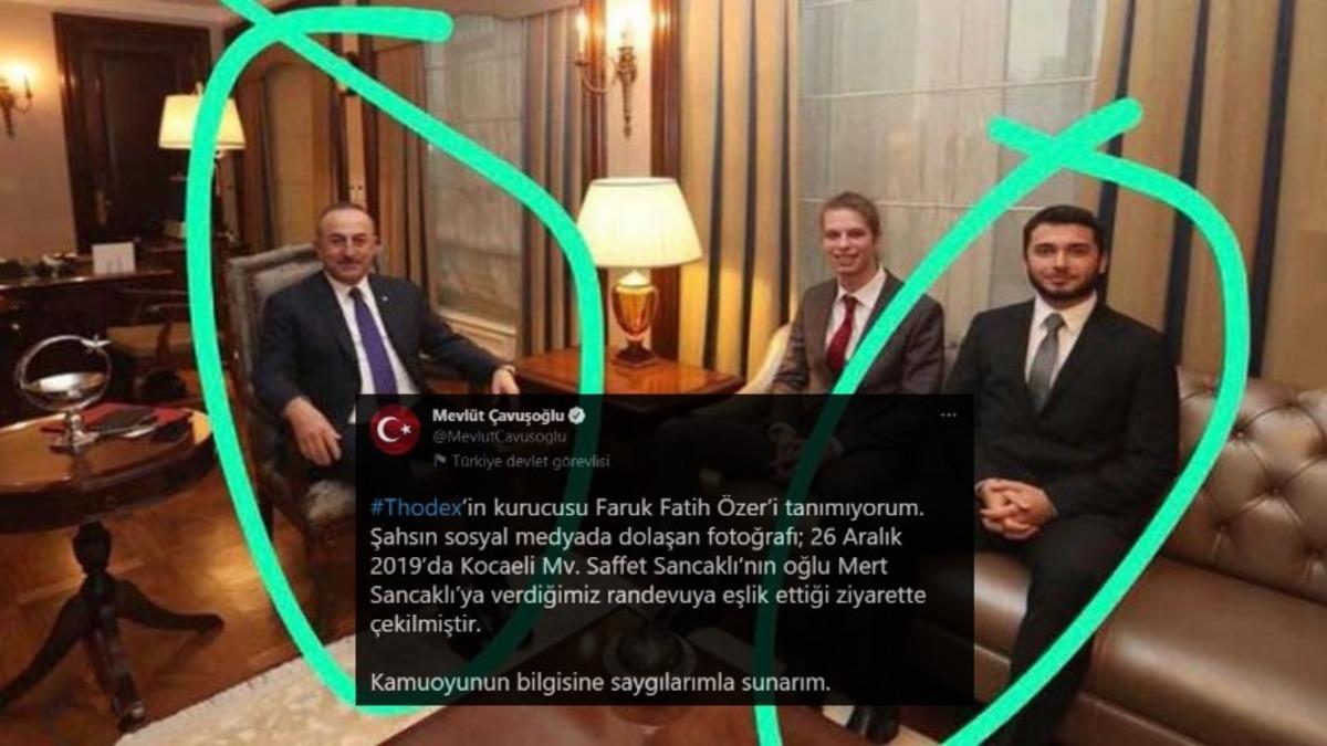 Dışişleri Bakanı’ndan Birlikte Fotoğrafı Çıkan Thodex CEO’su Hakkında Açıklama: Tanımıyorum