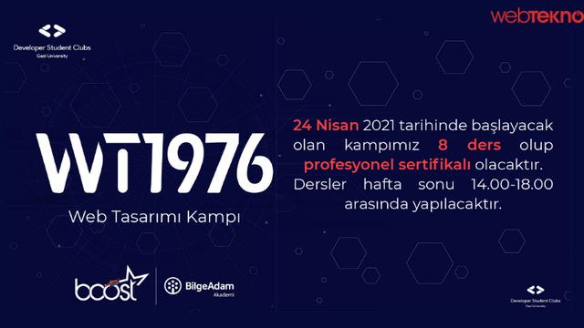 Developer Student Clubs Gazi’nin Sertifikalı ’WEB Tasarım Kampı’ 24 Nisan’da Başlıyor