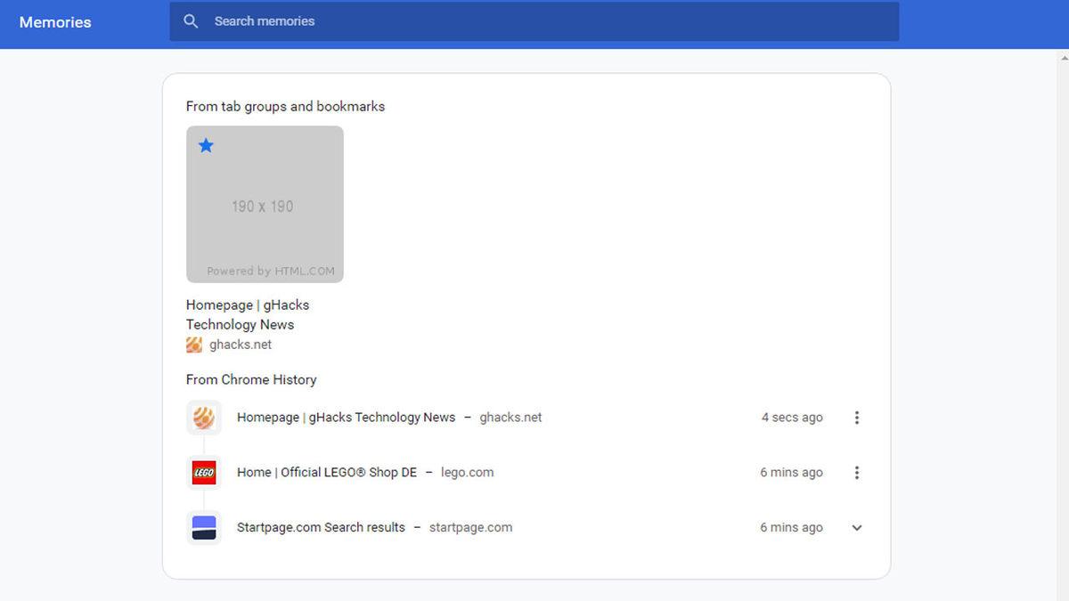 Google, Chrome İçin Geçmiş Benzeri Yeni Özellik Geliştiriyor: Anılar