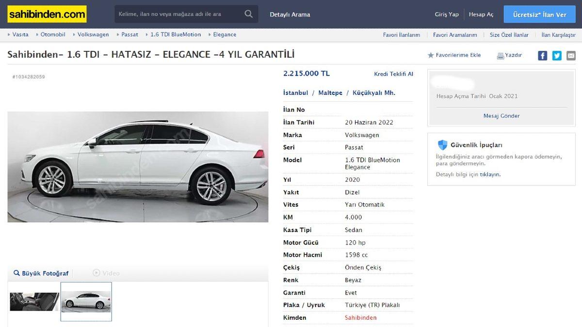 Sıfır Fiyatı 872.000 TL Olan Otomobilin İkinci El Fiyatını ’Kasıtlı’ Arttıran Bir Çete Olduğu İddia Edildi