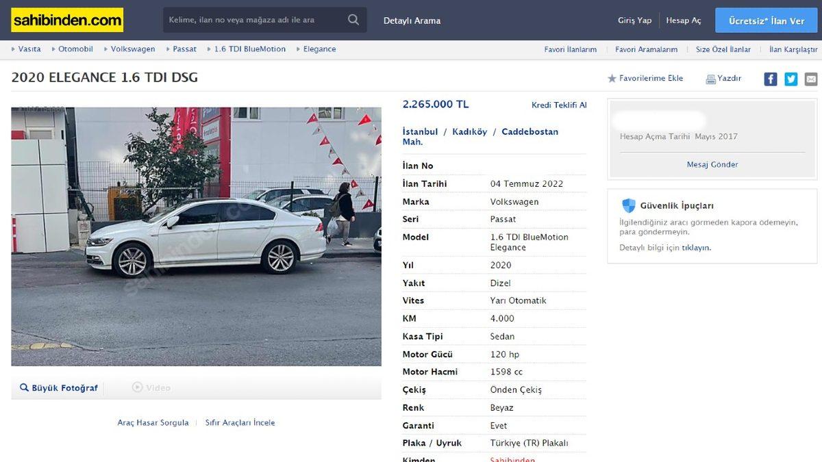 Sıfır Fiyatı 872.000 TL Olan Otomobilin İkinci El Fiyatını ’Kasıtlı’ Arttıran Bir Çete Olduğu İddia Edildi