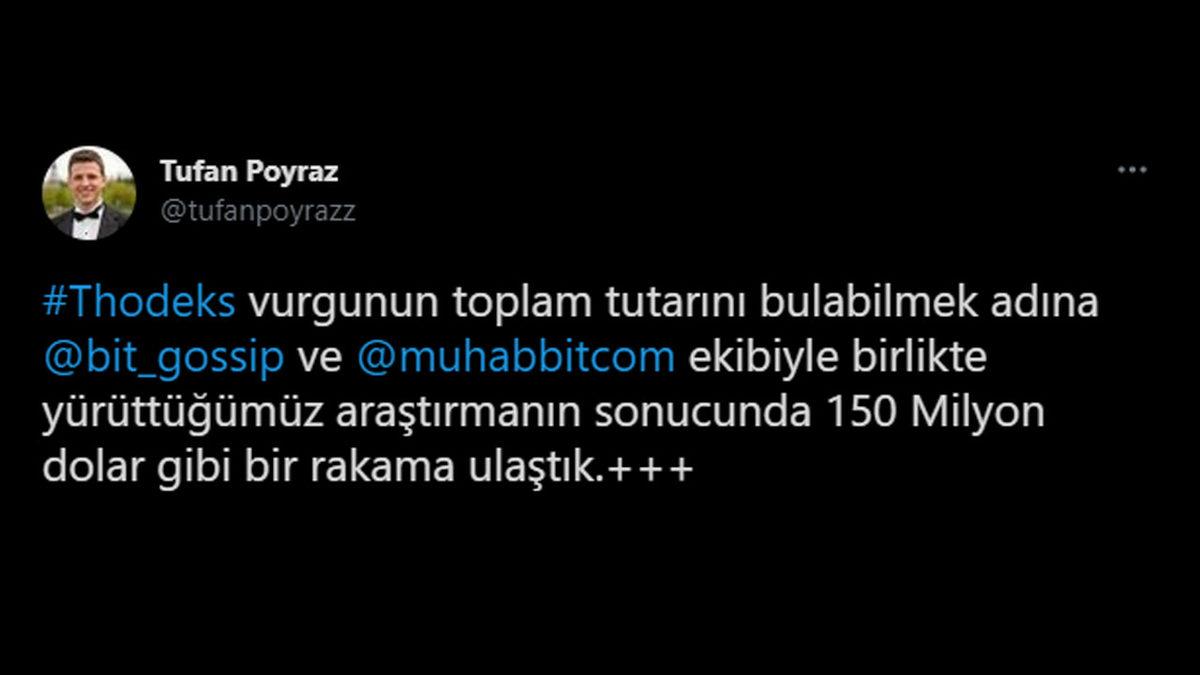 Thodex Vurgununun Bilançosu, 2 Milyar Dolar İddiasının Çok Altında