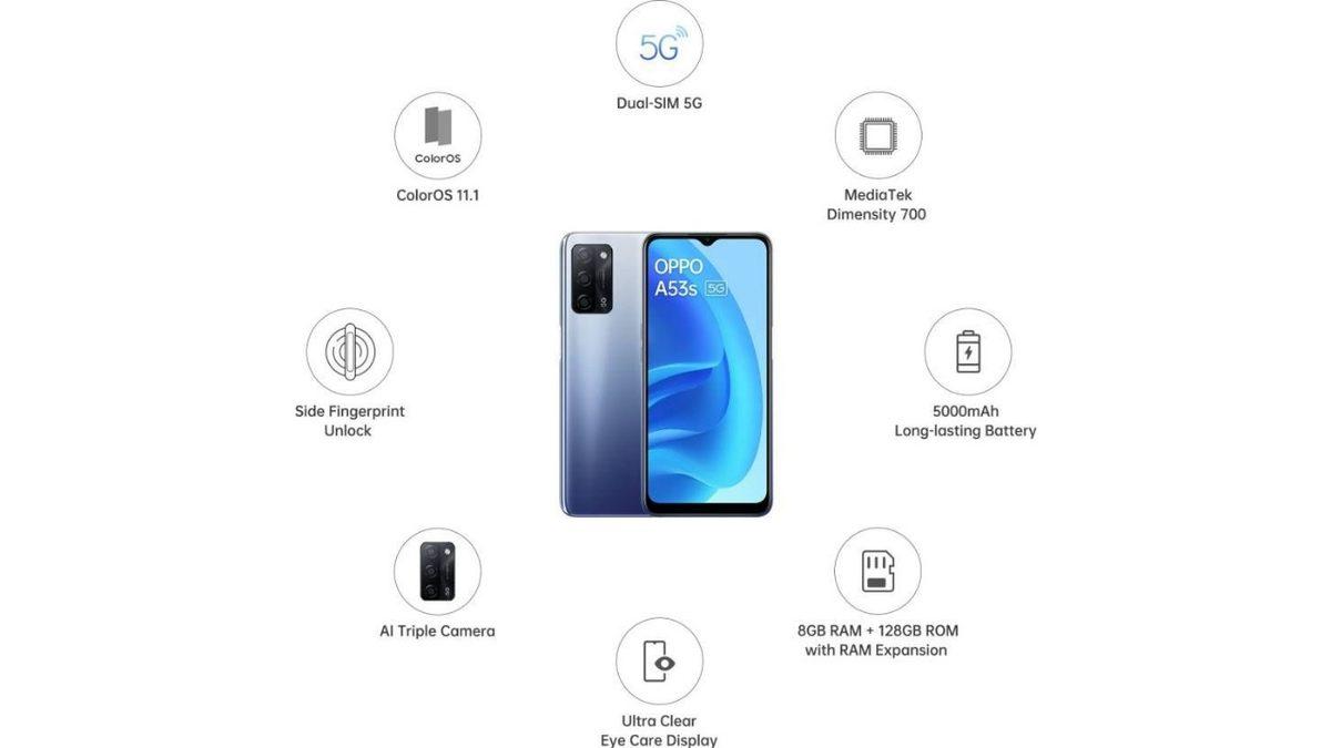 OPPO A53s 5G, 