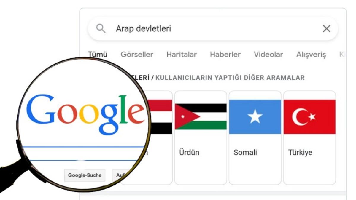 Google’ın Arama Özelliği Yanlış Anlaşıldı: Türkiye, Arap Ülkeleri Arasında mı Gösteriliyor?
