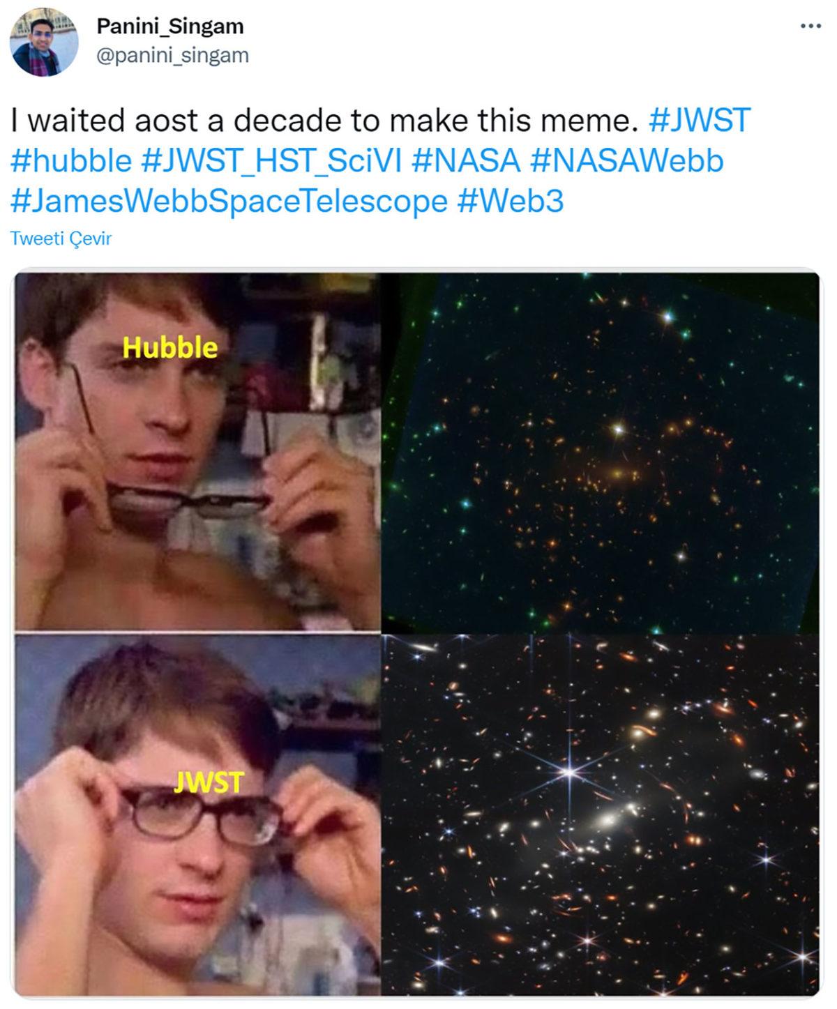 James Webb Uzay Teleskobu, İnternetin Yeni ’Meme’ Malzemesi Oldu: İşte Yapılan Eğlenceli Paylaşımlar