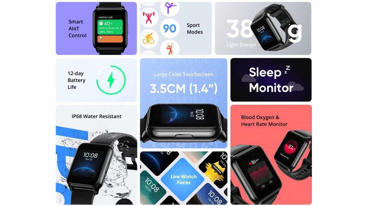 Realme, Özelliklerine Göre Aşırı Uygun Fiyatlı Akıllı Saati Watch 2’yi Duyurdu