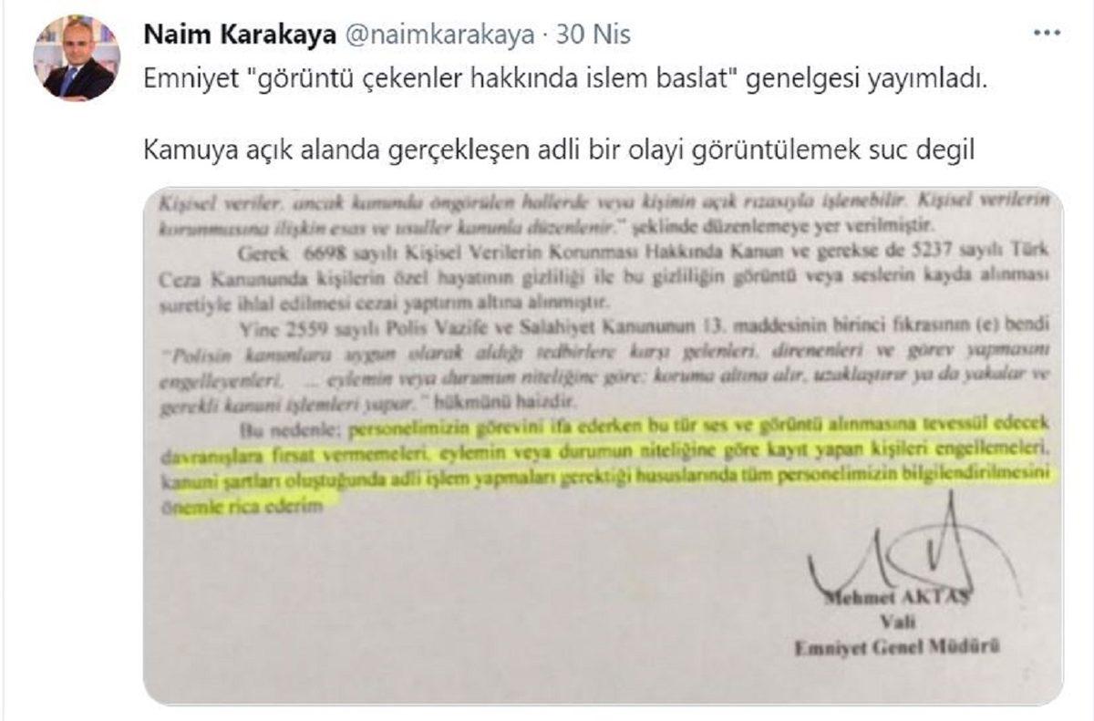 Emniyet Genel Müdürlüğü’nden Tepki Çeken Genelge: Görev Başındaki Polisleri Kaydedenler Hakkında Adli İşlem Başlatılacak