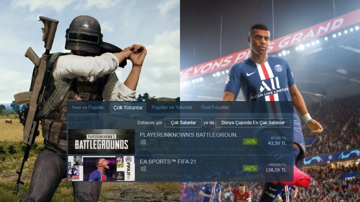 Steam’den Tam Kapanma Kıyağı: PUBG ve FIFA 21’in Fiyatına Muhteşem İndirim Geldi