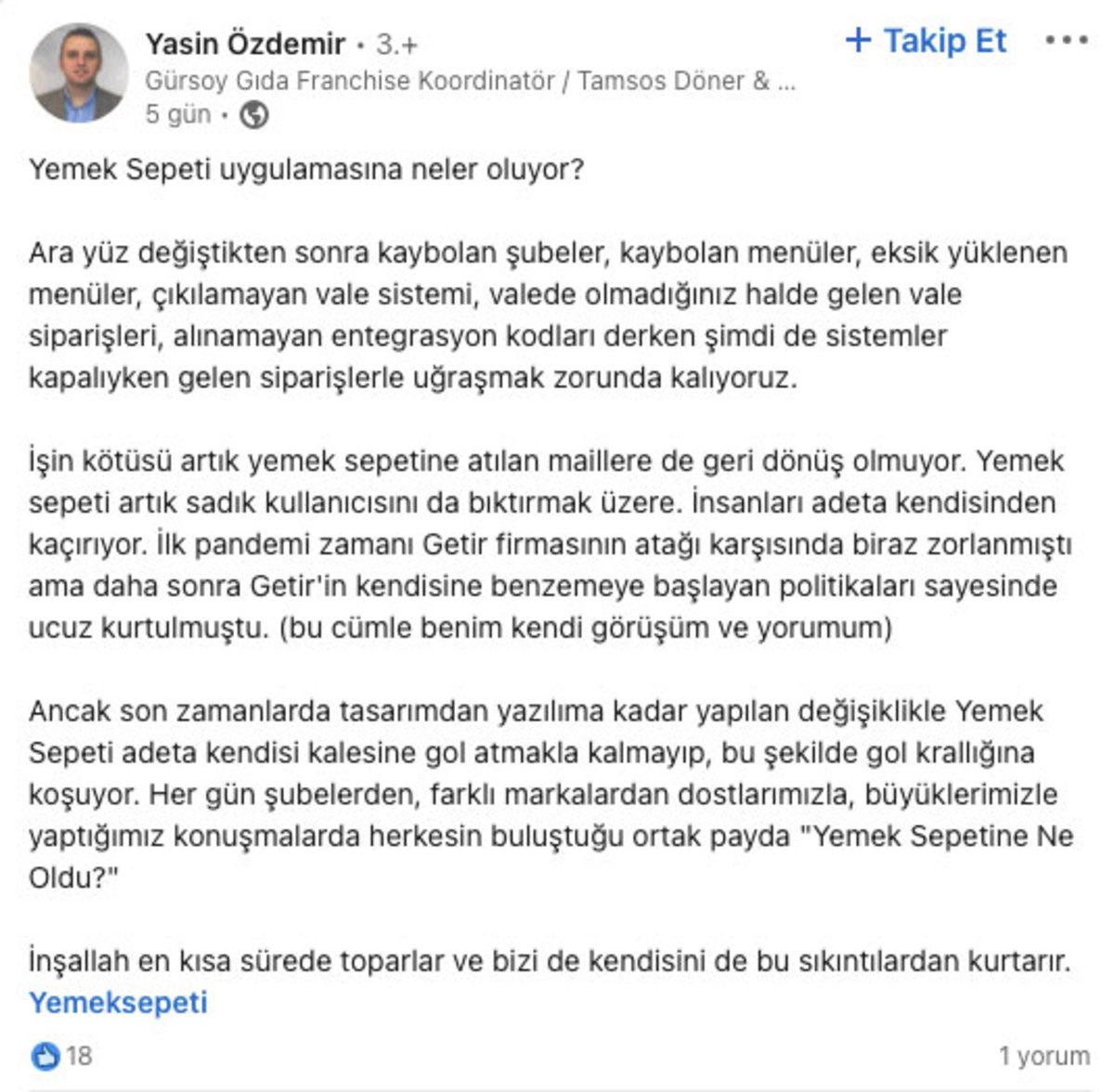 Ciddi Bir Değişim Geçiren Yemeksepeti’ne Verilen Tepkilerin Haklı Sebepleri