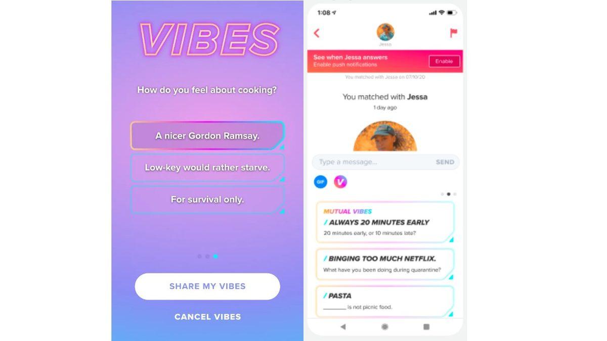 Tinder’dan Muhabbeti Nasıl Kuracağını Bilemeyenler İçin Yeni Özellik: Vibes