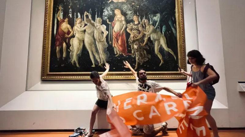 Boticelli’nin 650 Yıllık Tablosu, İklim Aktivistlerinin ‘Yapışkanlı’ Saldırısına Uğradı