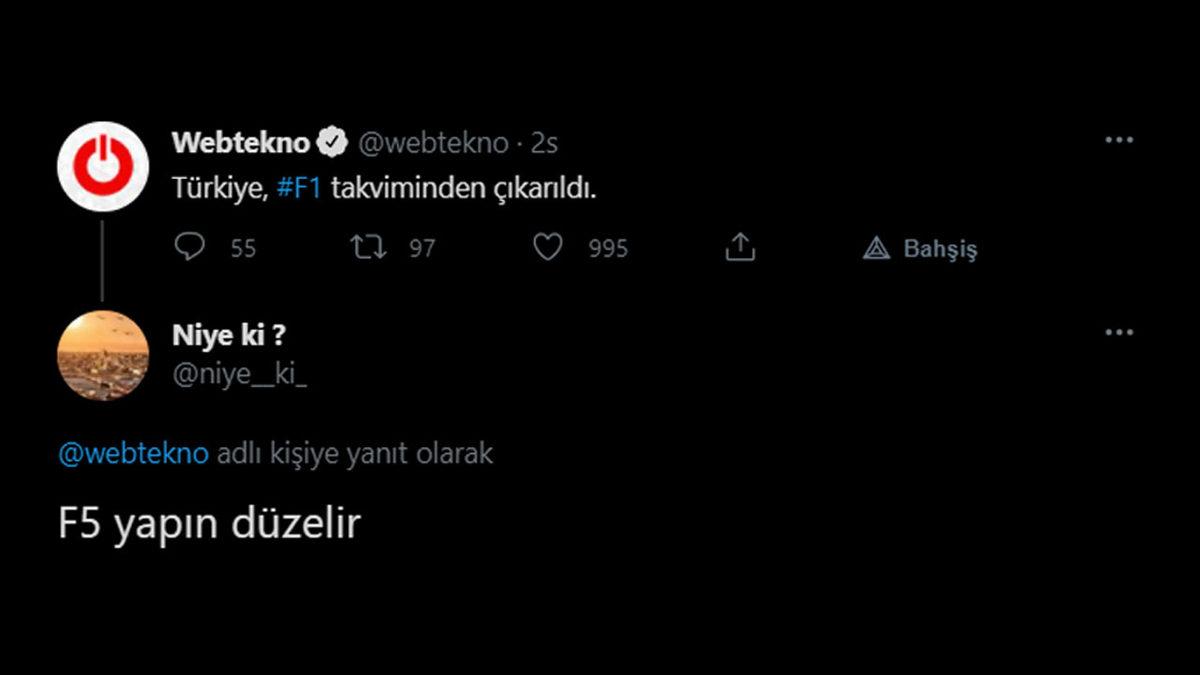Bu Gece Gözümüz Yaşlı Uyuyacağız: Formula 1 Türkiye Grand Prix’inin İptal Edilmesine Sosyal Medyadan Gelen Tepkiler