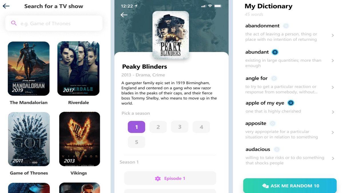 Sevdiğiniz Dizi ve Filmlerde Geçen İngilizce Kelimeleri Öğrenmenizi Sağlayan Uygulama: Skeebdo