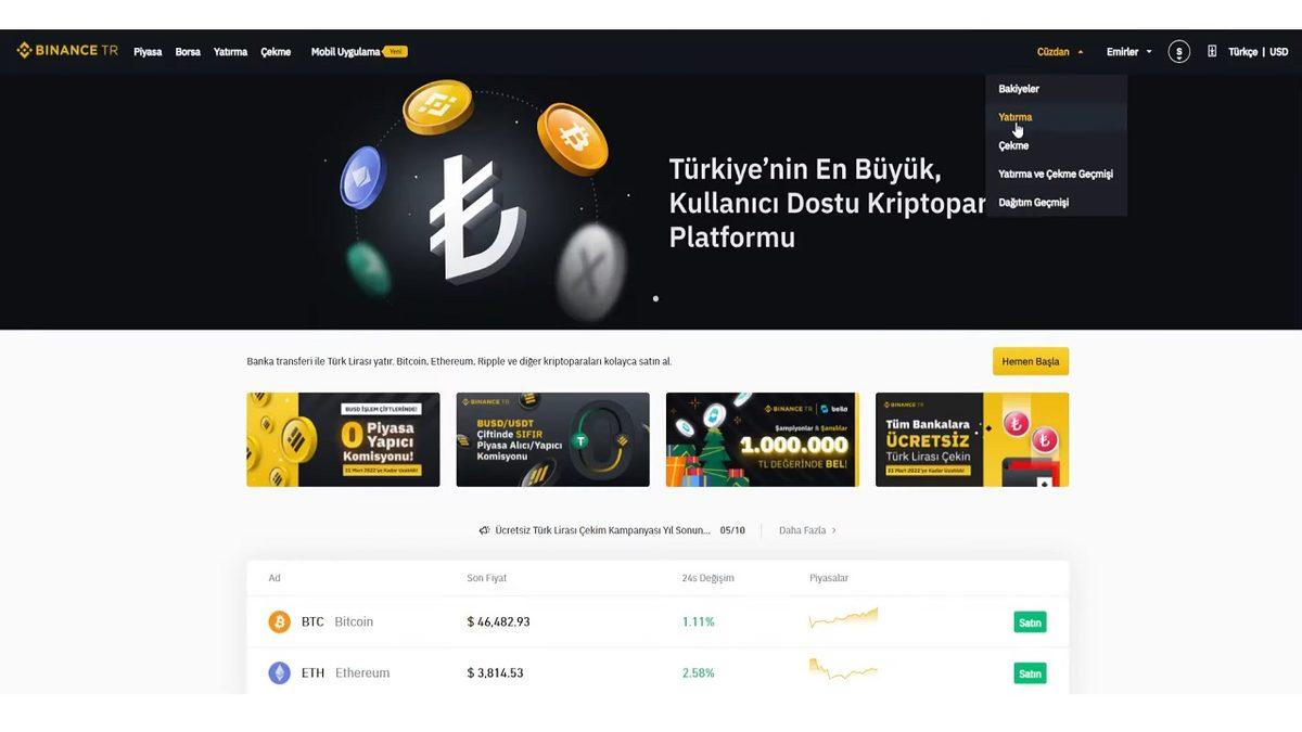 Binance TR’ye Para Yatırma Nasıl Yapılır?