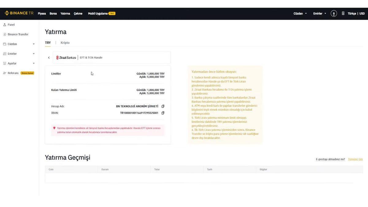 Binance TR’ye Para Yatırma Nasıl Yapılır?