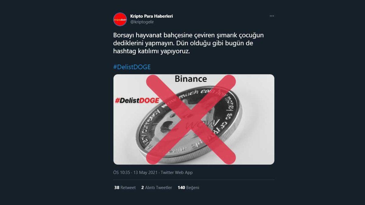 Dogecoin, Twitter Türkiye’de #DelistDoge ile Neden Trend Oldu?