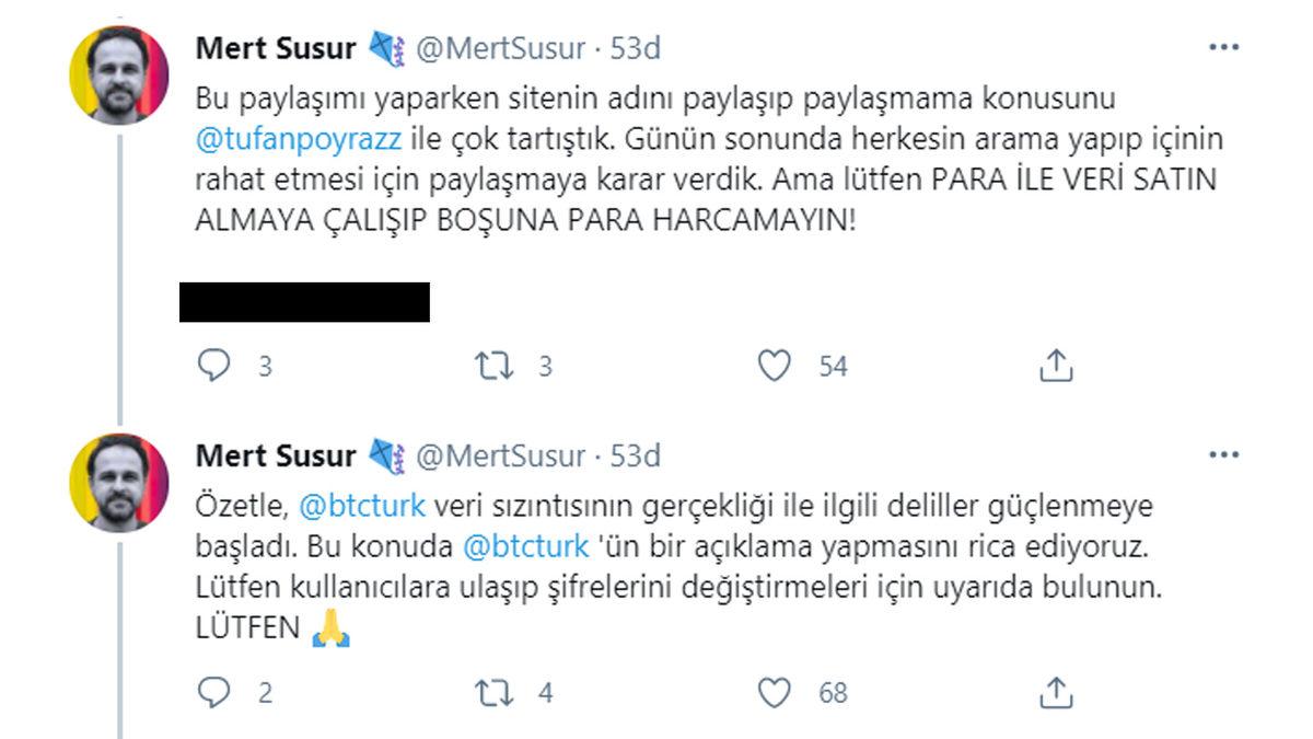 BtcTurk’ten Sızdırıldığı İddia Edilen 506 Bin Hesaba Ulaşıldı