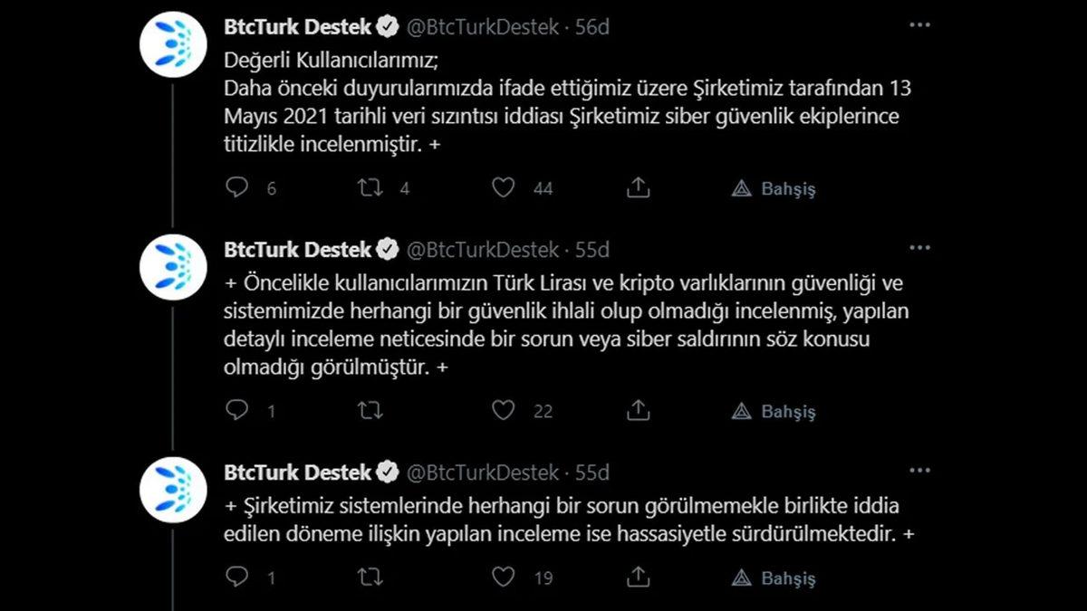 BtcTurk’ten Sızdırıldığı İddia Edilen 506 Bin Hesaba Ulaşıldı