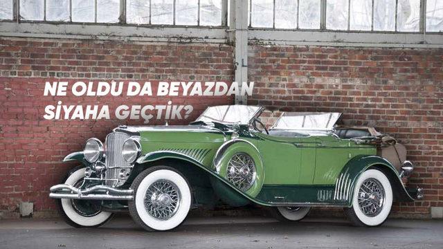 Eskiden Araba Lastiklerinde Neden Beyaz Renk Kullanılırdı? Ne Oldu da Tamamen Siyaha Geçildi?