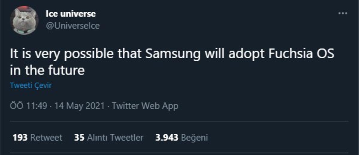 Samsung’un Gelecekte Google Fuchsia OS’a Geçeceği İddia Edildi
