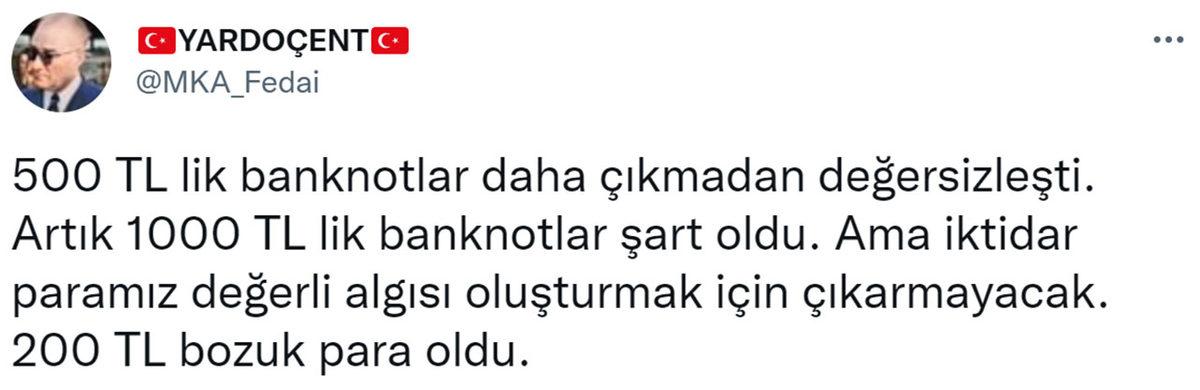 Bakan Nebati’den 1000 TL’lik Banknot ve 10 TL’lik Madeni Para İddiaları Hakkında Açıklama