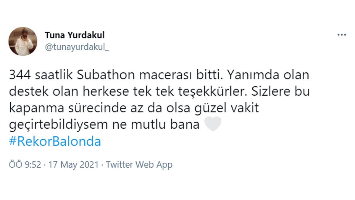 Twitch Yayıncısı Tuna Yurdakul, 344 Saat Süren Subathon Yayını ile Türkiye Rekoru Kırdı