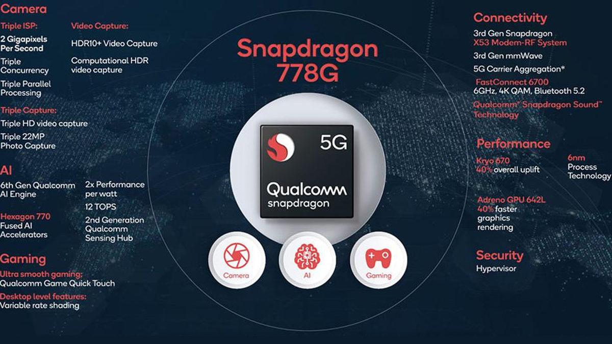 Qualcomm, Orta Segment Telefonlara Seviye Atlatacak Snapdragon 778G 5G İşlemcisini Duyurdu
