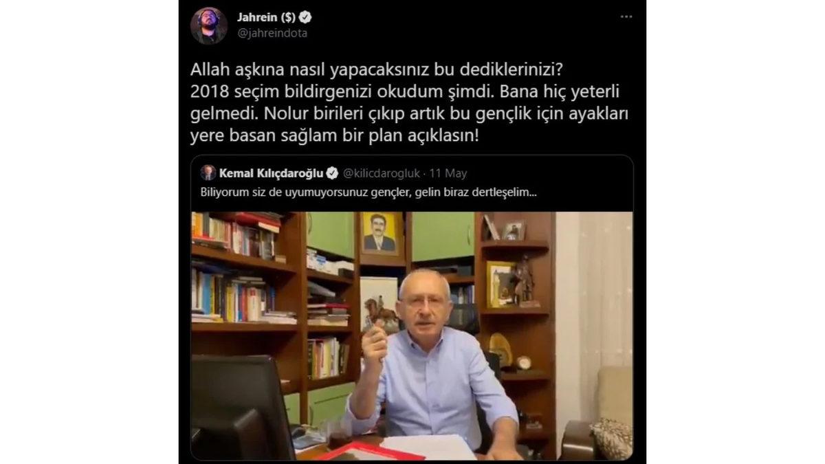 Kemal Kılıçdaroğlu, Twitch Yayınında Jahrein’in Sorularını Yanıtladı