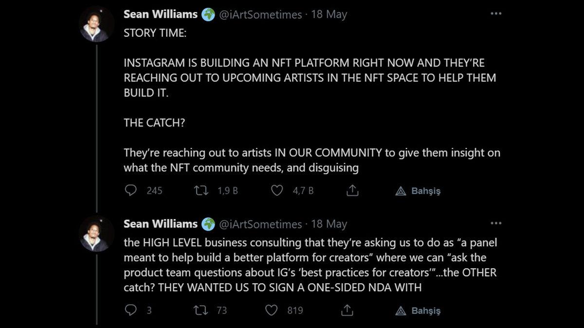 Instagram’ın Kendi NFT Platformunu Geliştirdiği İddia Edildi