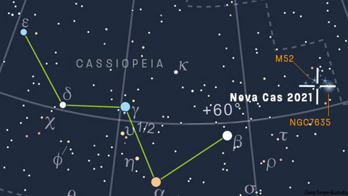 Amatör Bir Gökbilimcinin Keşfettiği Nova 2 Ayda 50 Kat Daha Parlak Hale Geldi
