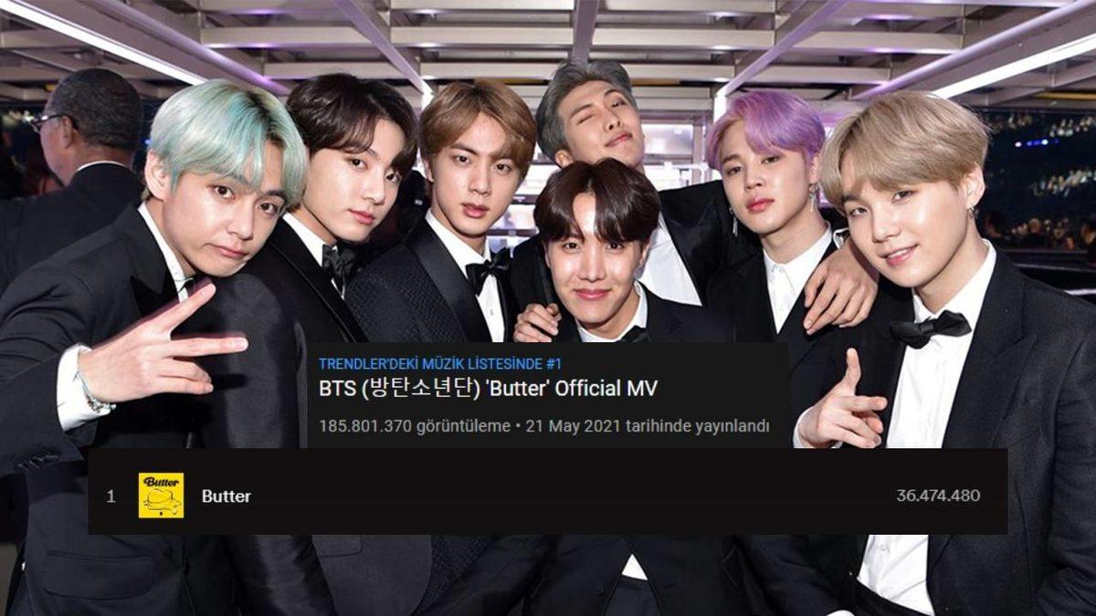 BTS - Butter, YouTube ve Spotify’da Bir Günde En Çok Dinlenen Şarkı Rekorunu Kırdı