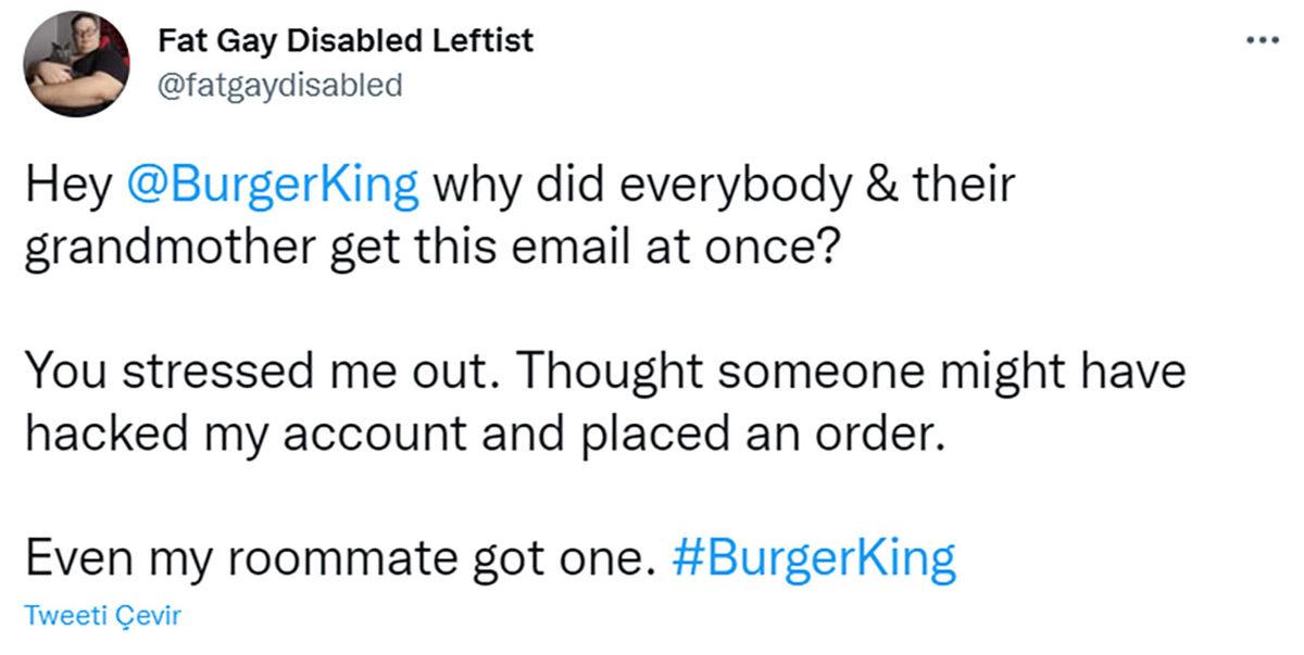 Burger King’den Panikleten Hata: Binlerce Kişiye Durup Dururken ’Siparişiniz Alındı’ Mesajı Gönderdi