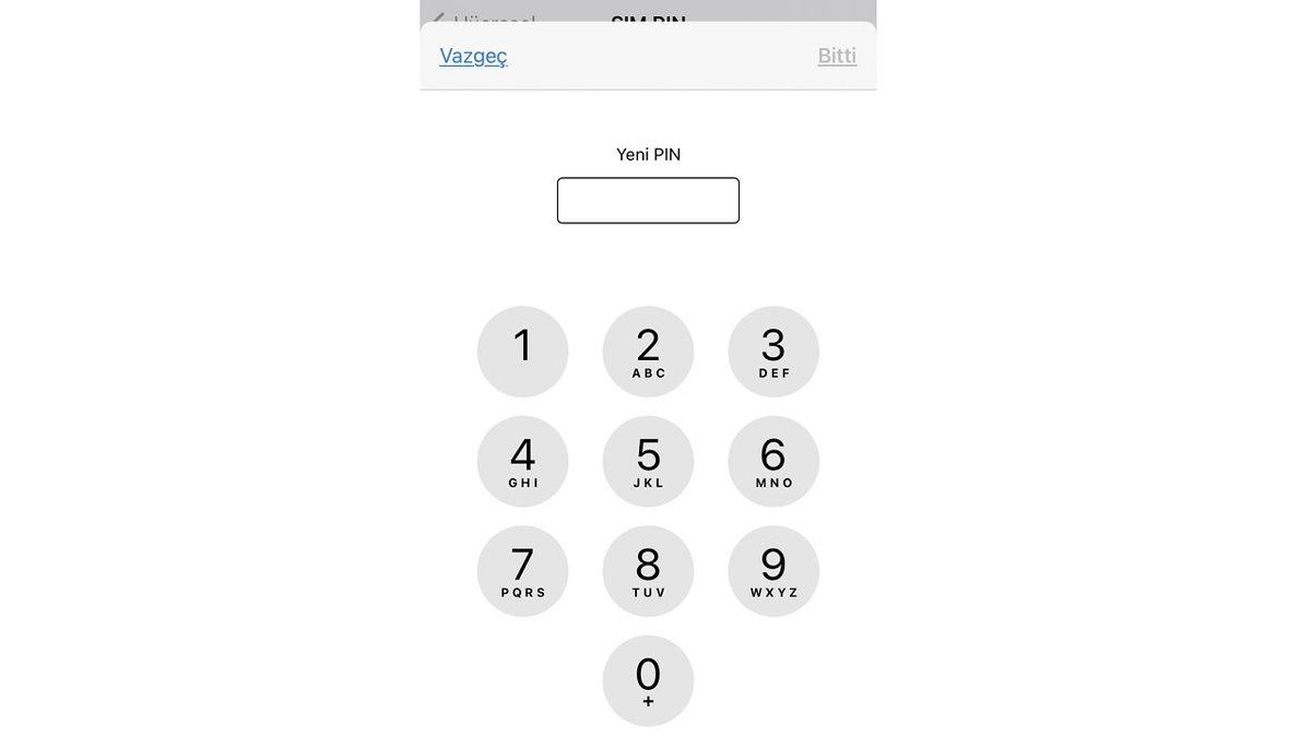iPhone’larda PIN Kodu Değiştirme Nasıl Yapılır?