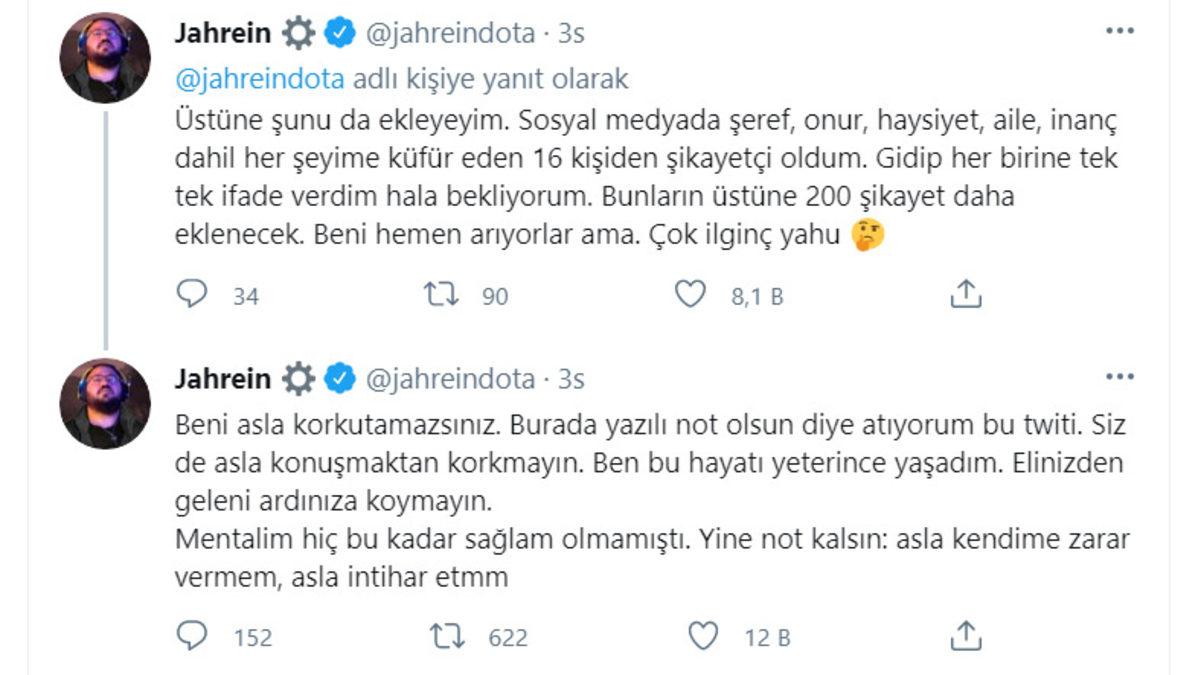 Ünlü Twitch Yayıncısı Jahrein, İfadesi Alınmak Üzere Karakola Çağırıldı