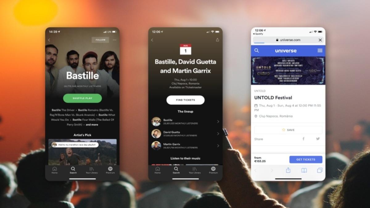 Şimdi Passo Düşünsün: Spotify Doğrudan Konser Bileti Satmaya Başladı