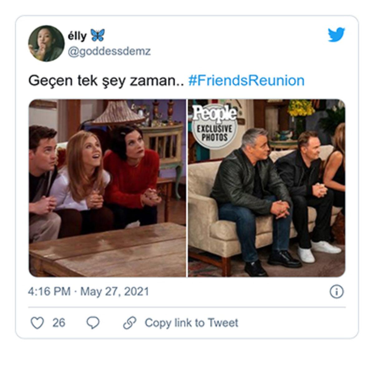 17 Yıl Aranın Ardından Bugün İzleyicisiyle Buluşan Friends’in Özel Bölümüne Sosyal Medyadan Gelen Tepkiler
