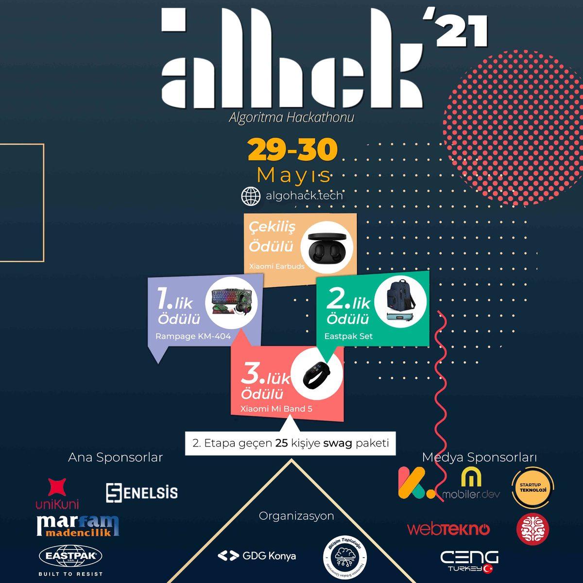 Ödüllü Kodlama Yarışması AlgoHack2021, 29 Mayıs’ta Başlıyor