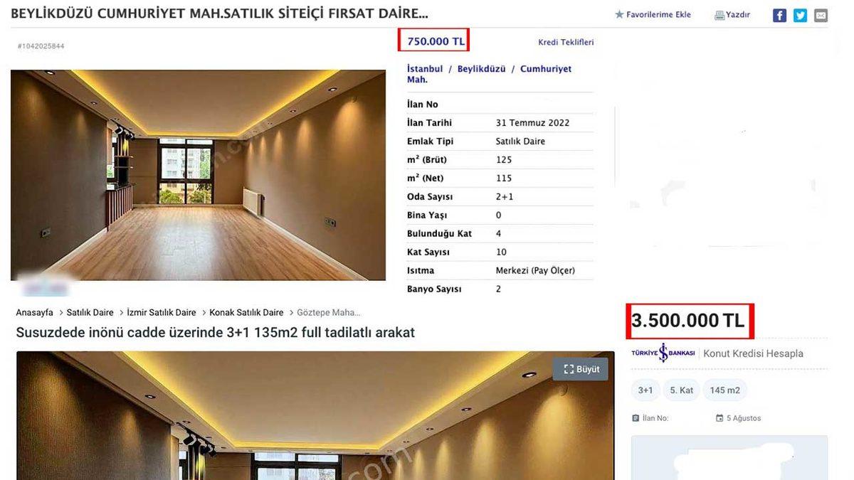 İlan Sitelerindeki Emlak Dolandırıcılığı Devam Ediyor; Lüks Evleri Yıllar Önceki Fiyatla Satıp İşte Böyle Vurgun Yapıyorlar