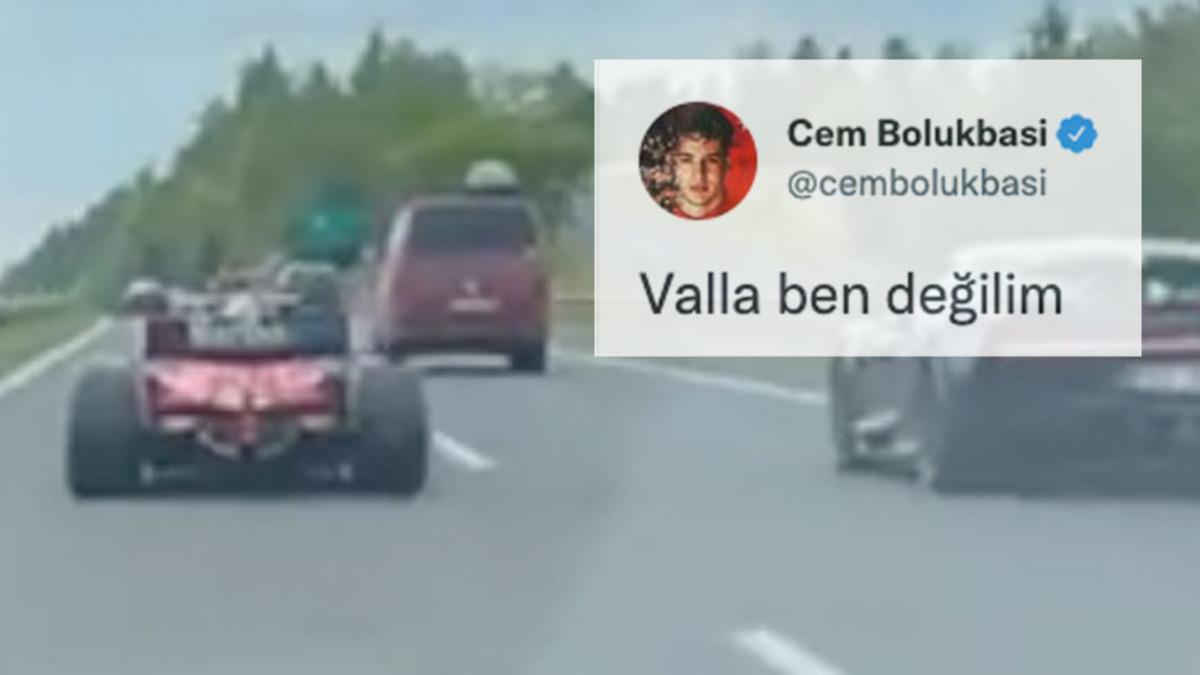 Formula Aracıyla Trafiğe Çıktılar! İşte Yüzbinlerin Hayalini Gerçeğe Dönüştüren Görüntüler ve Twitter’dan Gelen Tepkiler