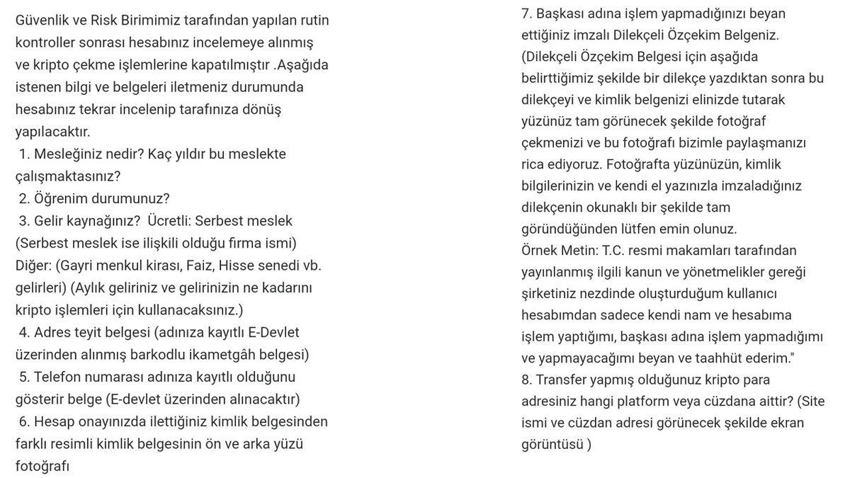 BtcTurk, Yüksek Miktarda İşlem Yapılan Hesaplardan Gelir Kaynağı Gibi Belgeler İstemeye Başladı: Peki Neden?
