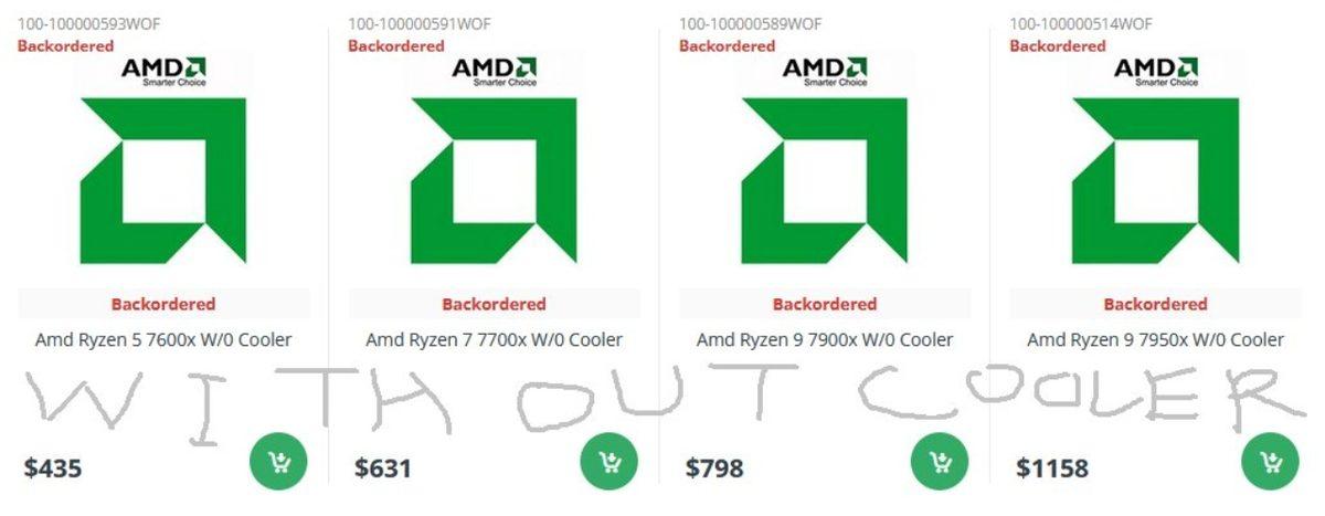 AMD Ryzen 7000 İşlemciler Daha Tanıtılmadan E-Ticaret Sitelerine Düştü: Fiyatları da Ortaya Çıktı!