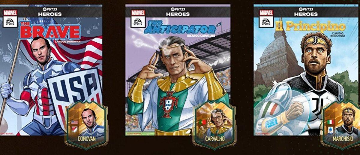 FIFA 23, Efsane Futbolcuları Marvel Süper Kahramanlarına Dönüştürüyor: Yeni FIFA Kartlarından İlk Görseller Geldi!