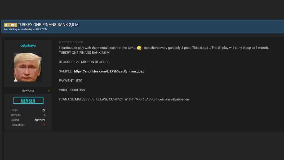 QNB Finansbank, Turkcell ve Garanti’den Toplam 37,8 Milyon Kullanıcının Bilgilerinin Sızdırıldığı İddia Edildi